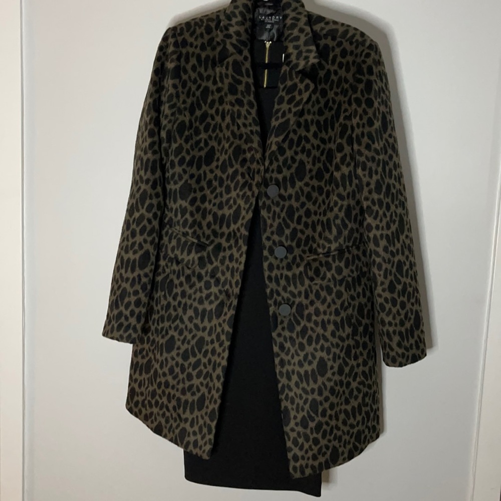 Animal print coat- Laundry by Shelli Segal